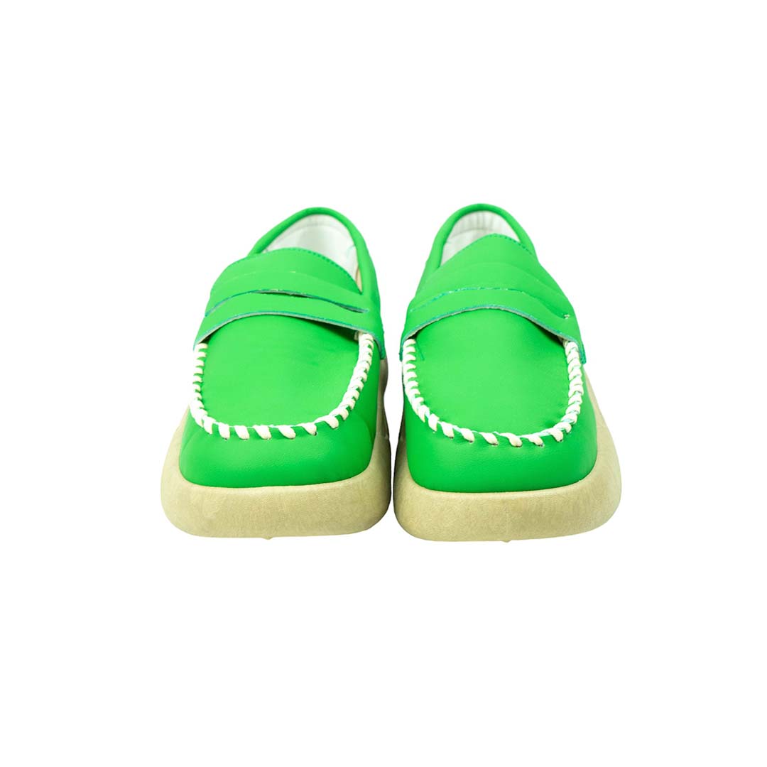 Vista 14 de Mocasín para dama ortopédico - COLOR: Verde, TALLA: 40